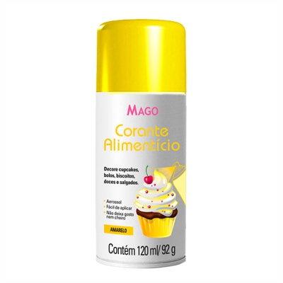 Corante Spray Amarelo 120ml/92g. - Mago
