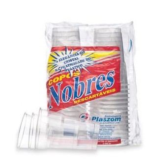 Copo Cristal Nobre 300ml. 50 unid - Plaszom