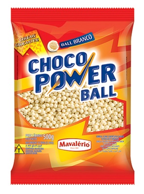 Choco Power Ball Mini Branco 500grs - Mavalrio